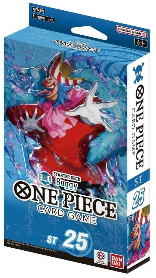One Piece kortų žaidimo Buggy pradedančiųjų kaladė – mėlyna, 51 korta