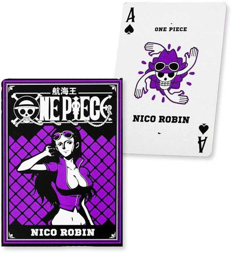 Kolekcinė Kortelė - One Piece Nico Robin 52 Pokerio Kortelės + 2 Džokeriai