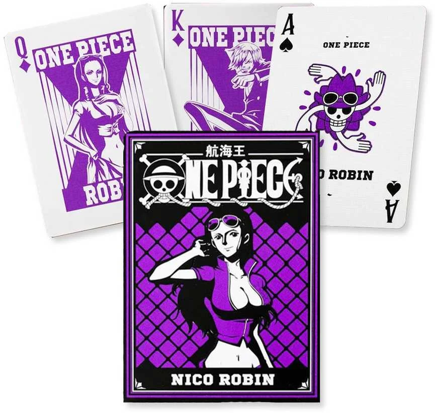 Kolekcinė Kortelė - One Piece Nico Robin 52 Pokerio Kortelės + 2 Džokeriai