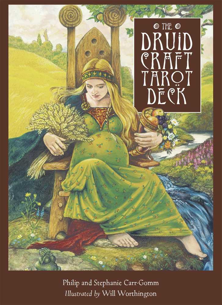 KNYGA Orange Hippo Oranžinis Hippo Druidcraft Tarott kortos