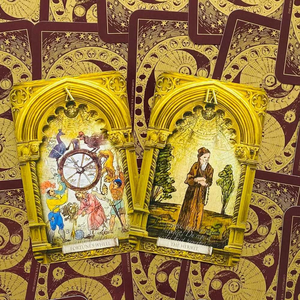 Orange Hippo Oranžinis Hippo Oranžinis Hippo The Lost Tarot Of Nostradamus Kortos