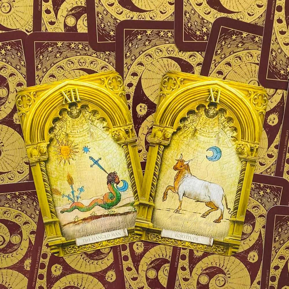 Orange Hippo Oranžinis Hippo Oranžinis Hippo The Lost Tarot Of Nostradamus Kortos