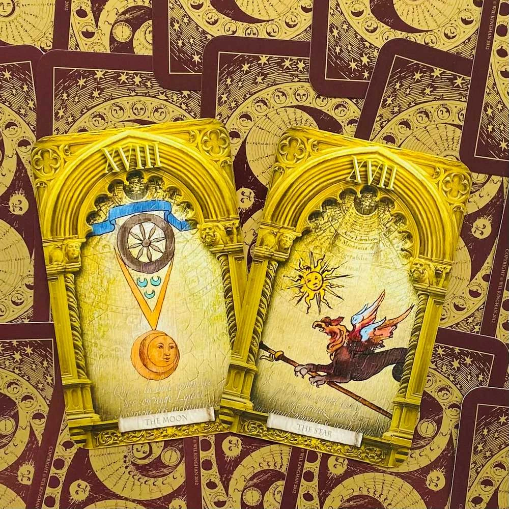 Orange Hippo Oranžinis Hippo Oranžinis Hippo The Lost Tarot Of Nostradamus Kortos