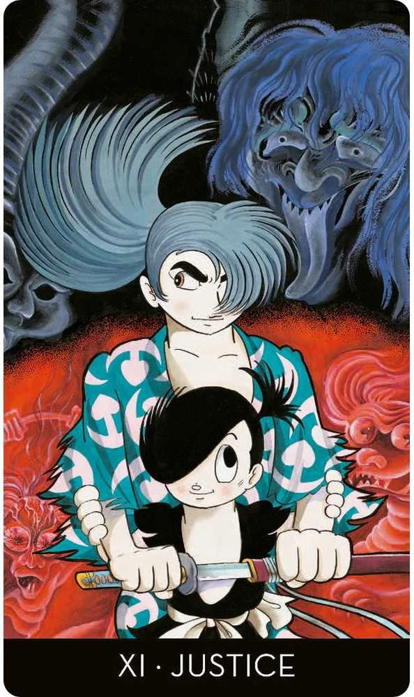 Osamu Tezuka Tarot rinkinys su knyga ir manga iliustracijomis – Lo Scarabeo