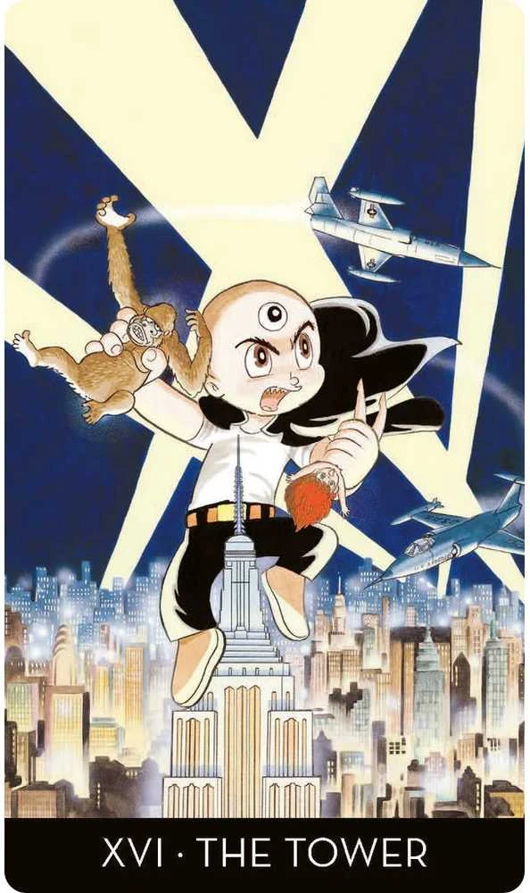 Osamu Tezuka Tarot rinkinys su knyga ir manga iliustracijomis – Lo Scarabeo