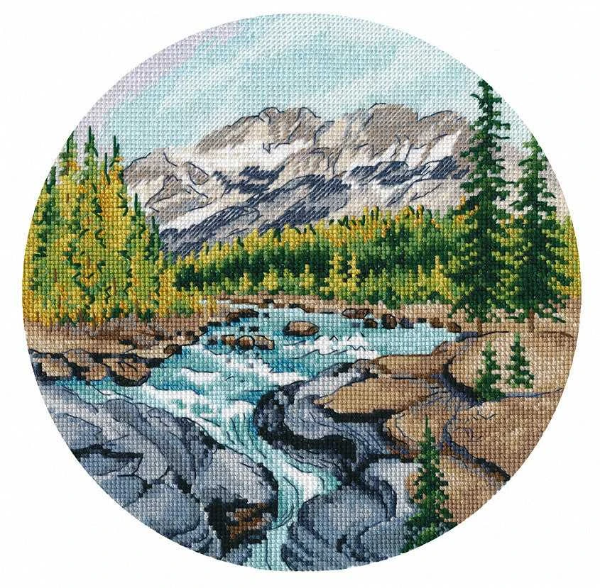 Oven Kryželių siuvinėjimo rinkinys „Johnston Canyon“, 20×20, 25 spalvų, 16 ct