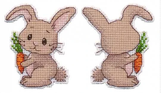 Oven Beldizart Kryželiu siuvinėjimo rinkinys "Kalėdinės eglutės žaislas. Bunny" S1502