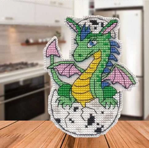 Oven Beldizart Kryželiu siuvinėjimo rinkinys "Drakonas-2. Magnetas" S1566