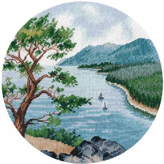Oven Beldizart Kryželio siuvinėjimo rinkinys "Baikalo ežeras" S1519