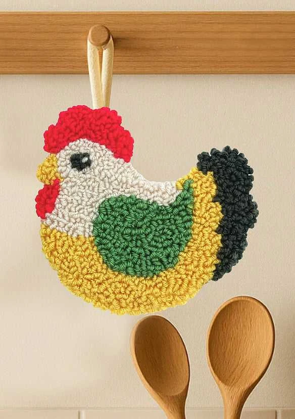 Oven Kryželių siuvinėjimo rinkinys „Višta“ 13.5×12.5 cm – pradedantiesiems