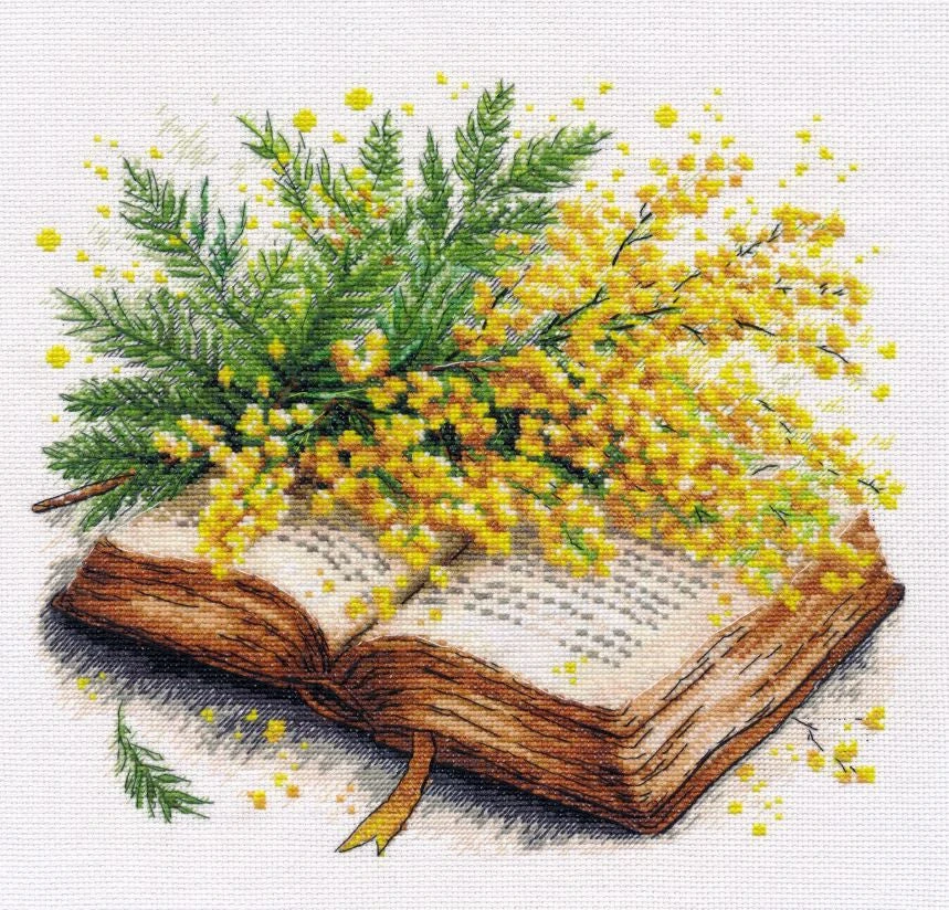Oven Siuvinėjimo kryželiu rinkinys „Pavasario poezija“ 25×23 cm