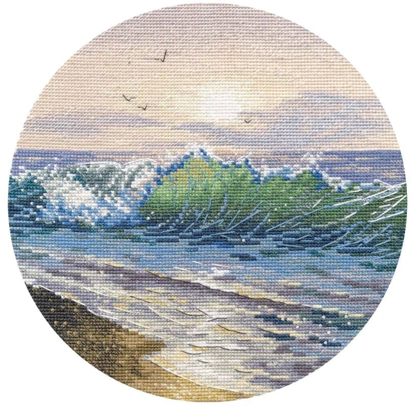 Oven Siuvinėjimo kryželiu rinkinys „Šiltas saulėlydis“ 20×20 cm