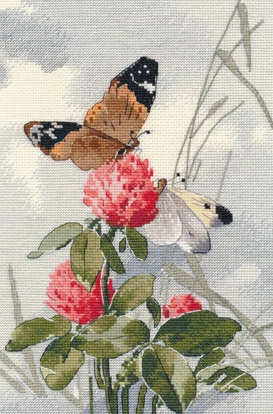 Oven Siuvinėjimo kryželiu rinkinys „Šokis ant gėlių“ 15 x 25 cm