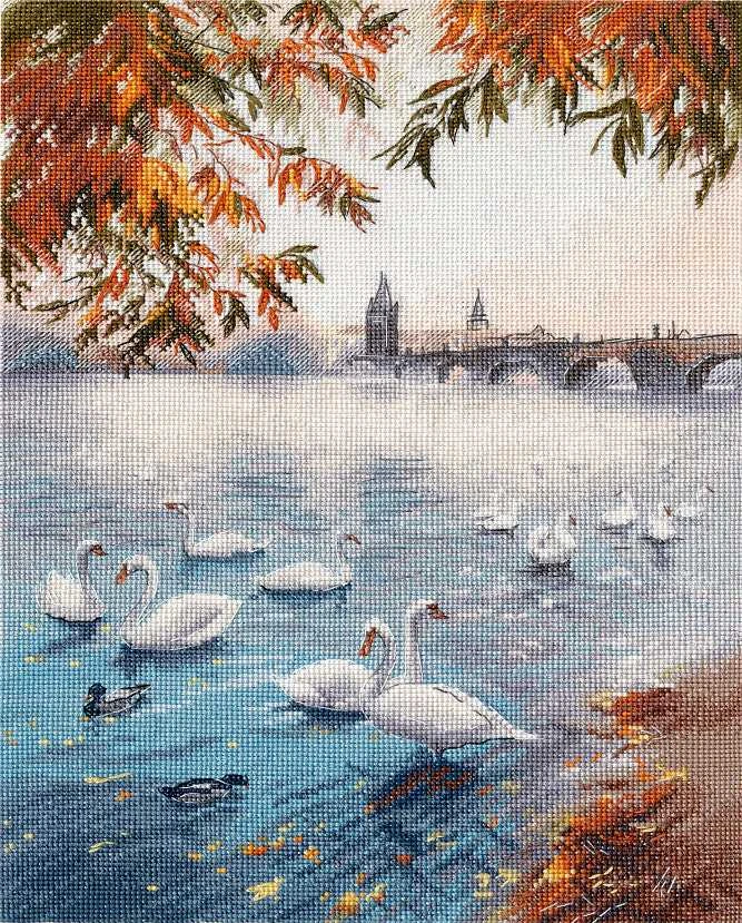 Oven Beldizart Kryželiu siuvinėjimo rinkinys „Rudens pakrantė“ S1647