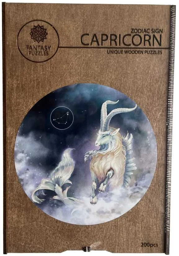 Fantasy Puzzles Dėlionė Iš Medžio Ožiaragis (Zodiakai, 200 Detalių)