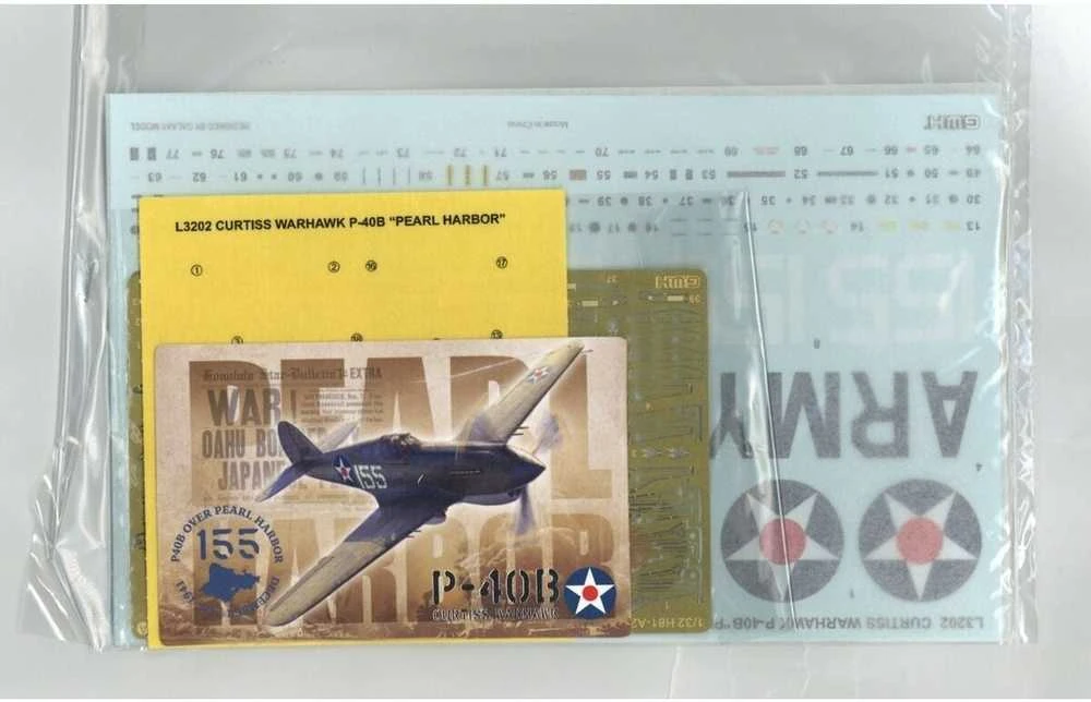 P-40B Pearl Harbor 1941 lėktuvo modelis 1/32 Great Wall Hobby