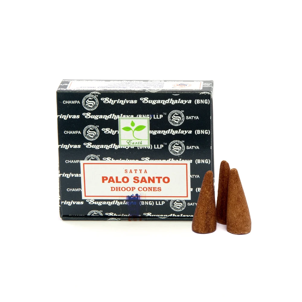 Kvepiančių Smilkalų Koniukas - Satya Palo Santo 12 Koniukų su Laikikliu 2.5 cm