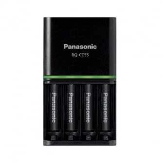 Panasonic Eneloop Baterijų Pakrovėjas BQ-CC55 + 4 AA/R6 Eneloop Pro 
