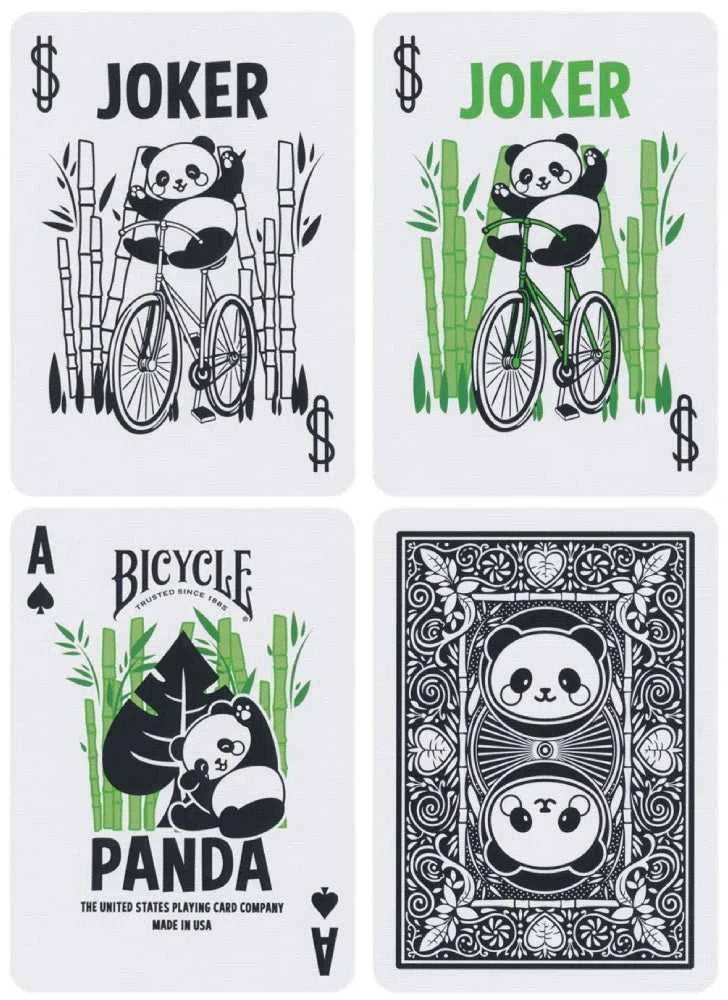 Bicycle Panda žaidimo kortos – pokerio dydis, Air-Cushion, kolekcionieriams