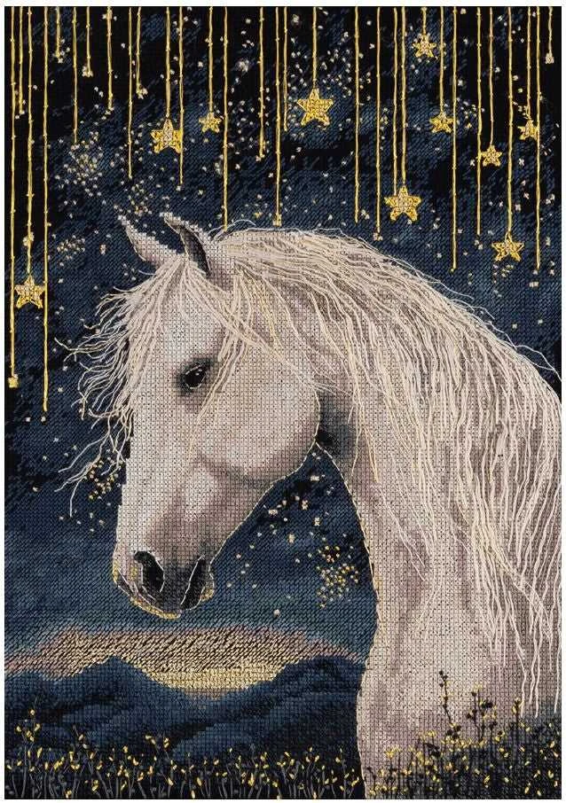 Panna Klart Kryželių siuvinėjimo rinkinys PANNA „Po žvaigždėtu dangumi“ 21x30 cm