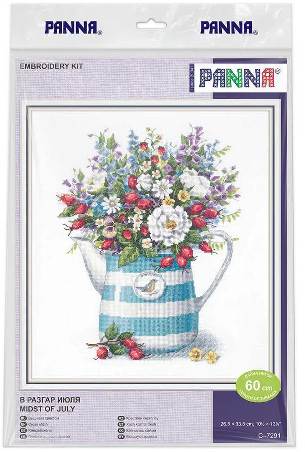 Panna Klart PANNA kryželiu siuvinėjimo rinkinys „Liepos vidurys“, 26,5×33,5 cm
