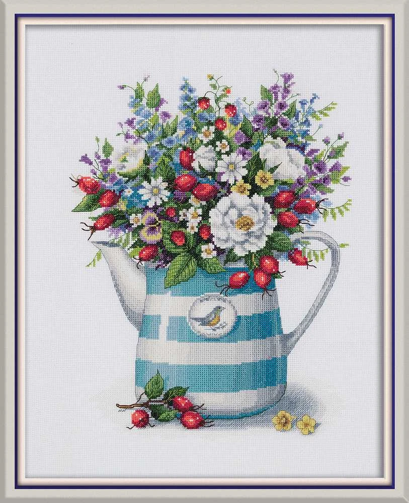 Panna Klart PANNA kryželiu siuvinėjimo rinkinys „Liepos vidurys“, 26,5×33,5 cm