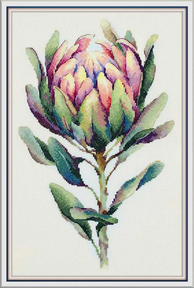 Panna Klart PANNA „Protea“ kryželių siuvinėjimo rinkinys 24,5×38 cm – puiki dovana