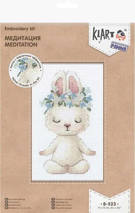 Panna Klart Siuvinėjimo kryželiu rinkinys „Meditacija“ – raminamasis motyvas
