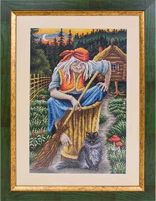 Panna Klart Siuvinėjimo kryželiu rinkinys „Baba Jaga“ – magiškam kūrybingumui