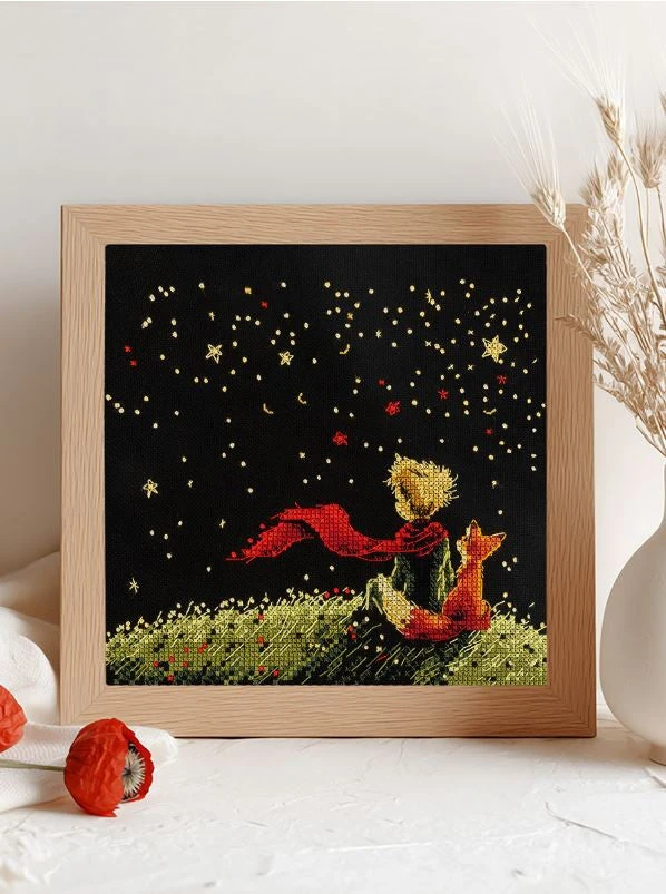 Panna Klart Siuvinėjimo kryželiu rinkinys „Žvaigždžių sapnai“ 17,5 x 17,5 cm