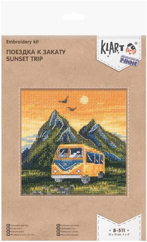 Panna Klart Siuvinėjimo rinkinys kryželiu „Kelionė į saulėlydį“