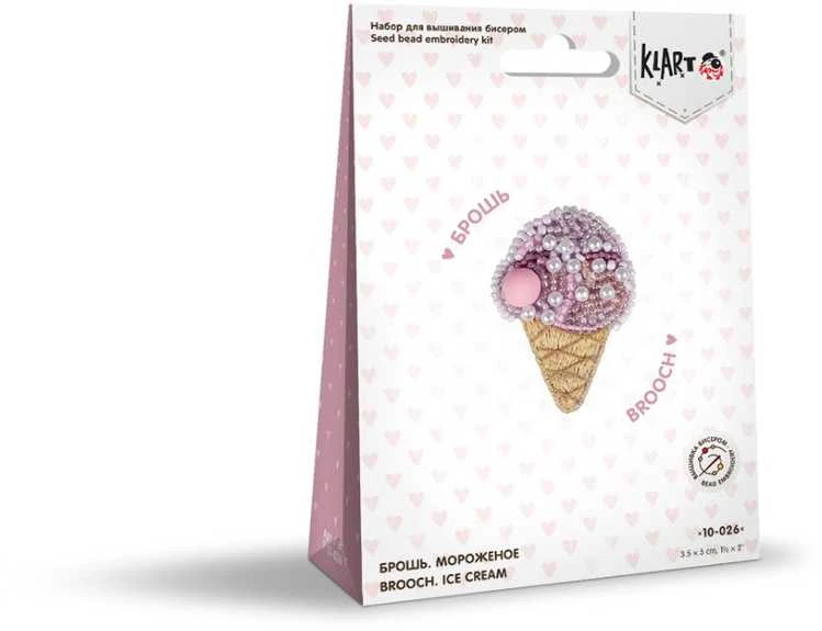 Panna Klart Siuvinėjimo rinkinys kryželiu segė „Ledai“ – stilinga dovana