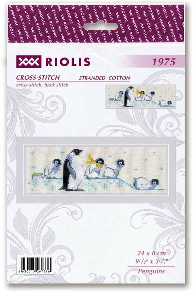 Penguins siuvinėjimo rinkinys iš RIOLIS Nr.: 1975
