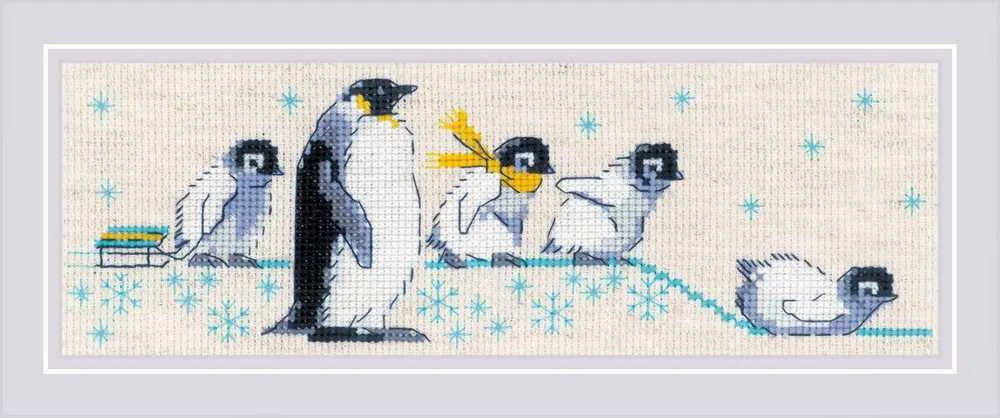 Penguins siuvinėjimo rinkinys iš RIOLIS Nr.: 1975