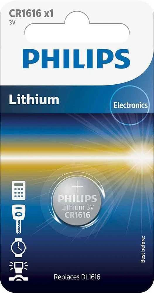 Philips CR1616 baterijos 1 vnt.