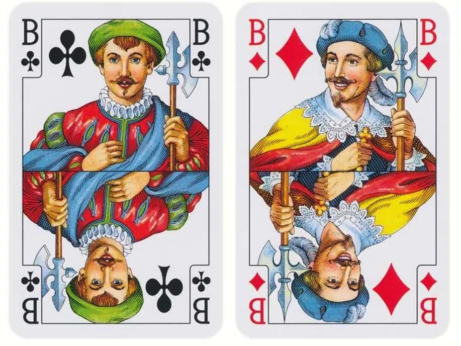Piatnik Klasikinės kokybiškos žaidimo kortos Bridge Poker Whist