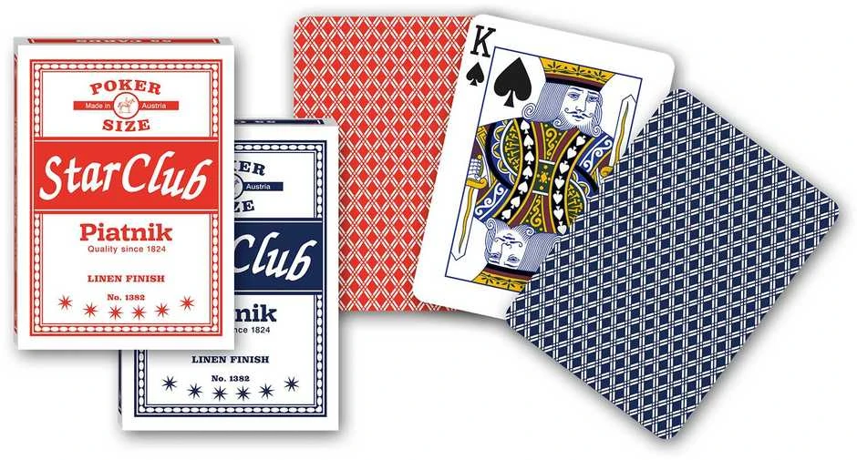 Piatnik Star Club pokerio kortos – ilgaamžė profesionali kaladė