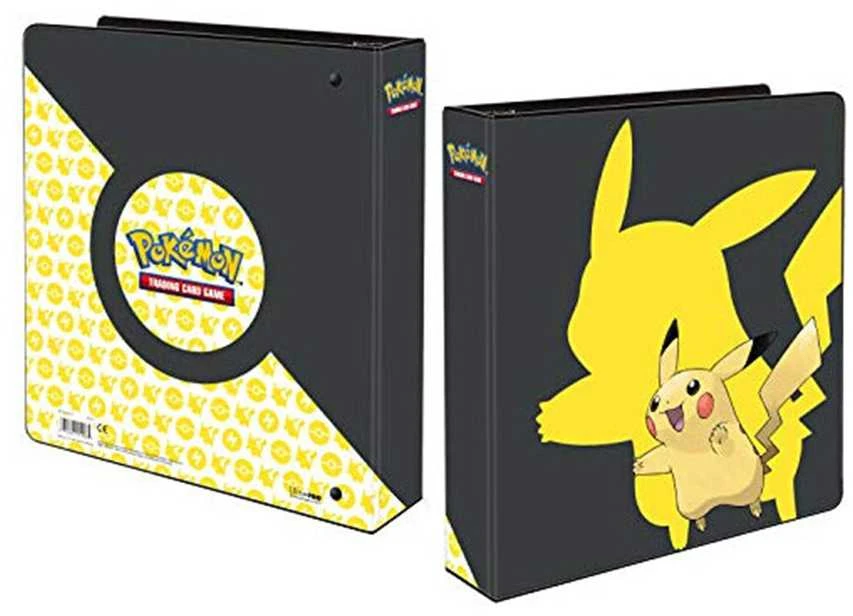 UltraPRO Pikachu 2 colių 3 žiedų segtuvas Pokémon kortelėms Ultra PRO kolekcionieriams