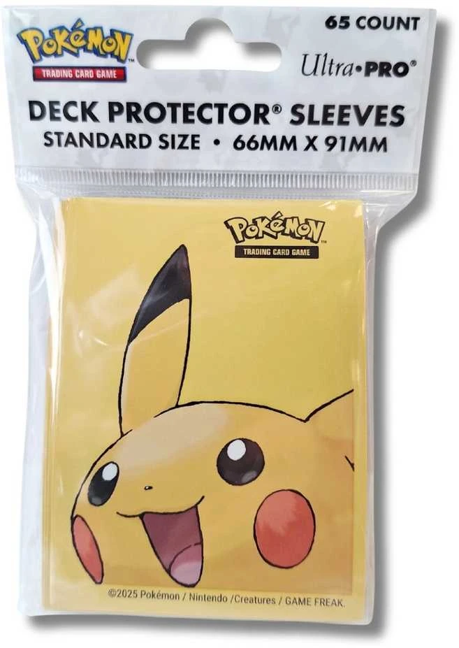 Pikachu Pokémon apsauginės kortų įmautės 66x91, 65 vnt | Ultra PRO
