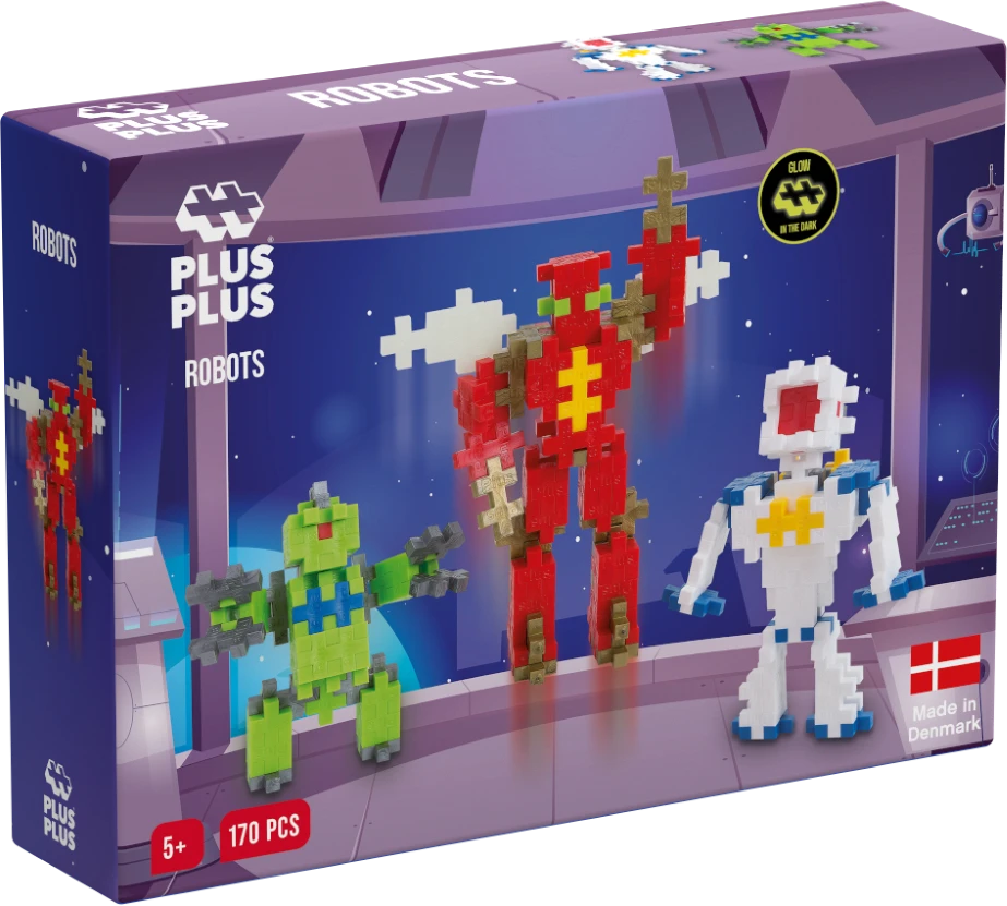 Plus Plus konstruktorius Robotai, 170 detalių 9603828