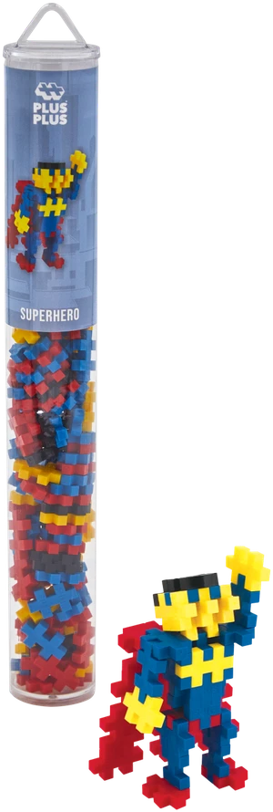 Plus Plus konstruktorius, SUPER HEROJUS, 100 vnt