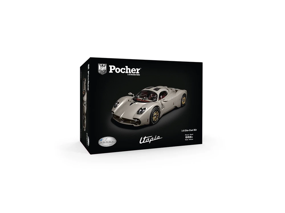 Pocher Pagani Utopia metalinis surenkamas automobilio modelis 1/8 HK120