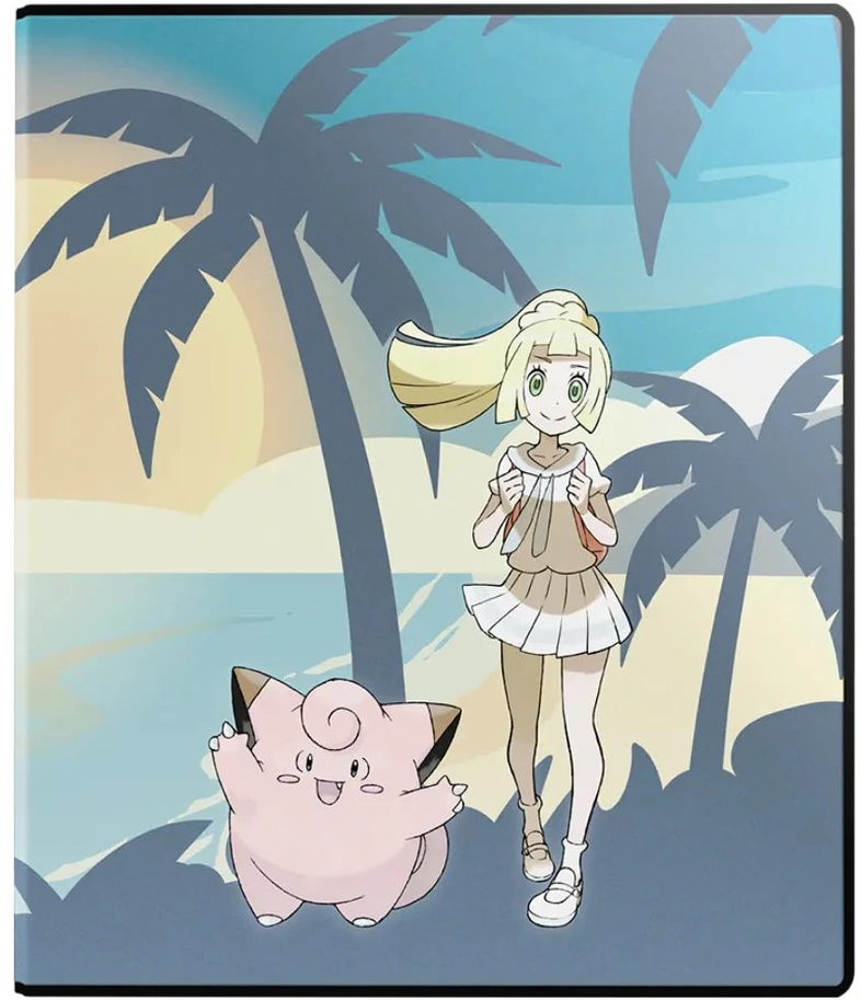 Pokémon Lillie ir Clefairy 9 kišenių kortų albumas Ultra PRO