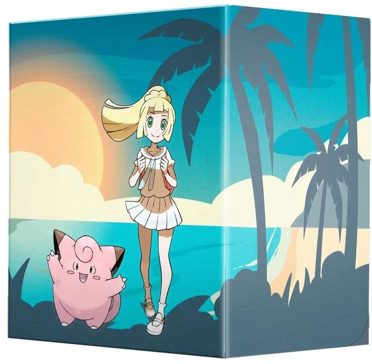 Pokémon Lillie ir Clefairy Flex kortų dėžutė 100+ kortų, Ultra Pro