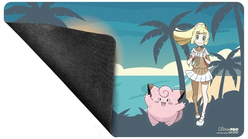 Pokémon Lillie ir Clefairy žaidimo kilimėlis kortoms 61×34 cm, Ultra Pro