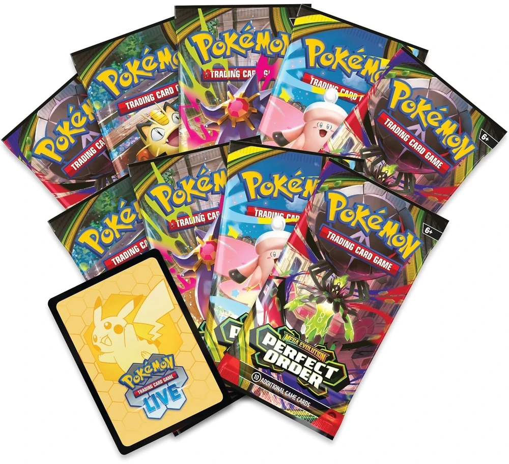 Kolekcionuojamos Kortelės - Pokémon Mega Evolution: Perfect Order Elite Trainer Box