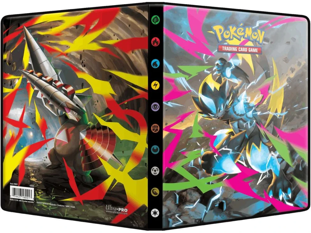 Ultra Pro UP – Mega Evolutions – juodas 4 kišenėlių portfelis