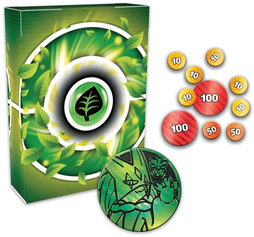 Žaidimų Kaladės Rinkinys - Pokémon Deluxe Battle Deck Meowscarada Ex 60 Kortų Rinkinys Su Žaidimo Kilimėliu, Žalos Skaičiuotuvais, Strategijos Lapu Žalia