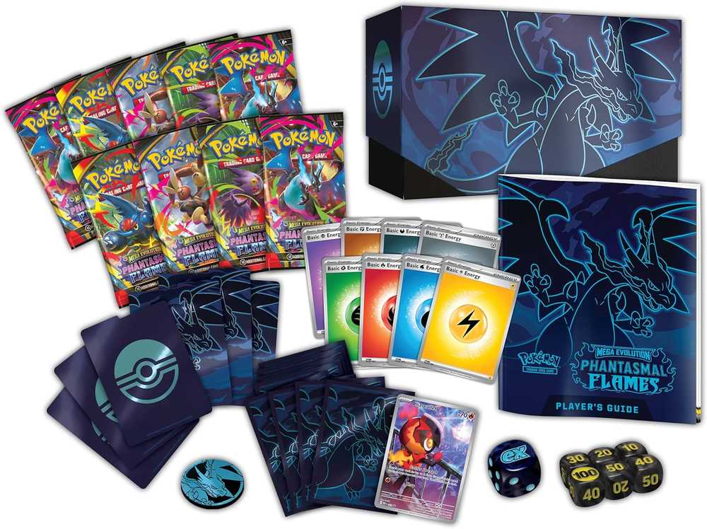 „Pokemon Pokemon TCG: Mega Evolution“ – „Phantasmal Flames“ – elito treniruočių dėžutė