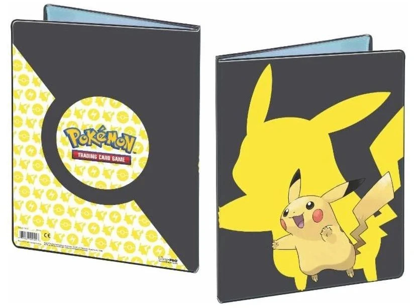 Pokémon Pikachu 9 kišenių kortų albumas, geltonas su juodu, Ultra PRO
